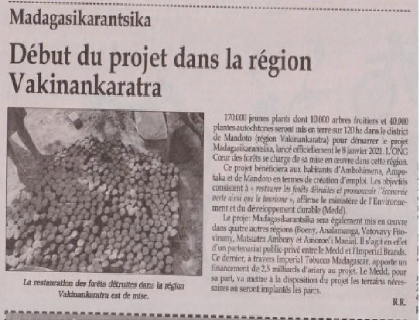 Revue de presse